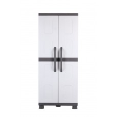 Ντουλάπα Δίφυλλη Λητώ Πλαστική με 6 Ράφια Γκρι-Ανθρακί 73x44x179εκ. HOMEPLAST 5200310909214